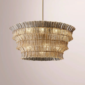 Romaino Smoke Glass Round Chandelier