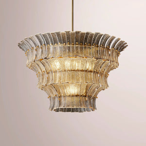 Romaino Smoke Glass Round Chandelier - view 4