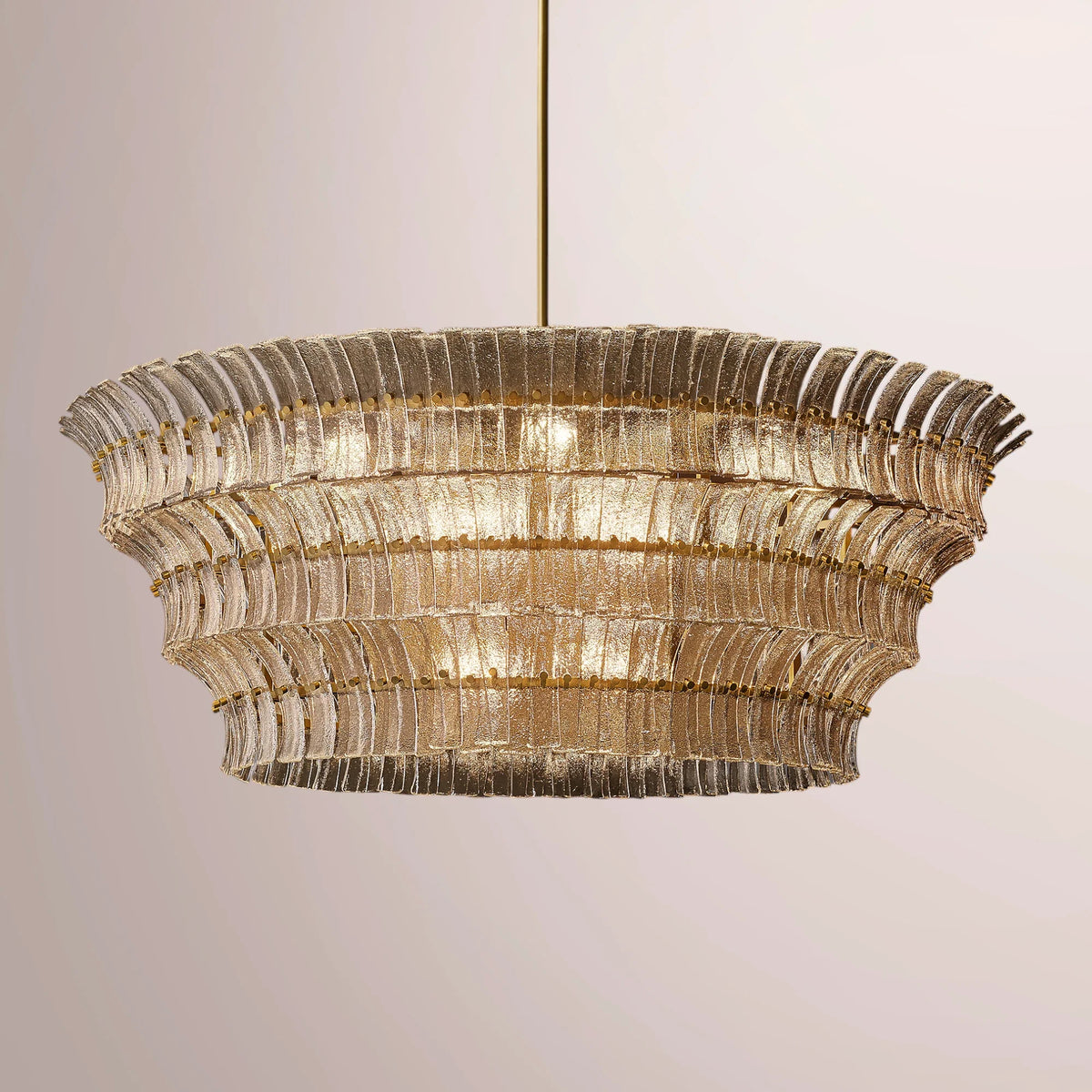 Romaino Smoke Glass Round Chandelier - view 5