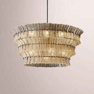 Romaino Smoke Glass Round Chandelier - view 7