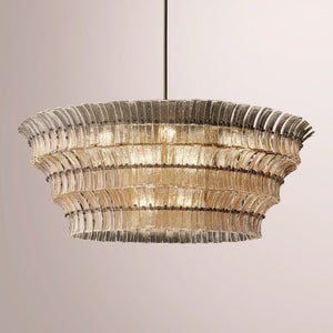 Romaino Smoke Glass Round Chandelier - view 8