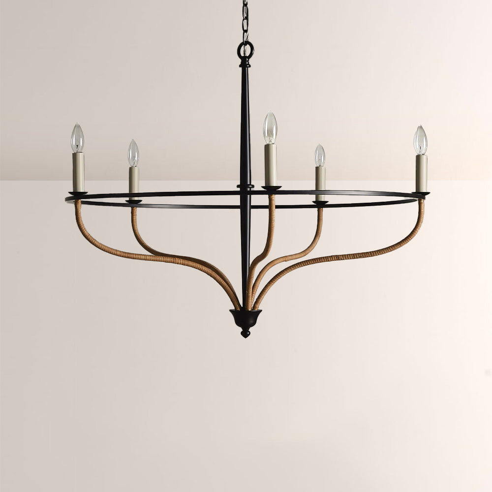 Rosalind Rattan Chandelier - view 6