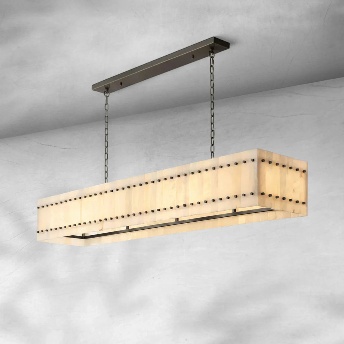 Sienna Marcus Alabaster Linear Chandelier 54''72'' - view 3