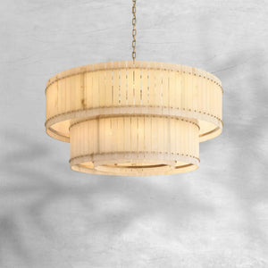Sienna Marcus Alabaster Round Tiered Chandelier