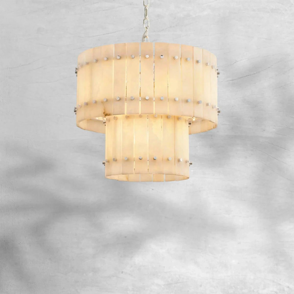 Sienna Marcus Alabaster Round Tiered Chandelier - view 14
