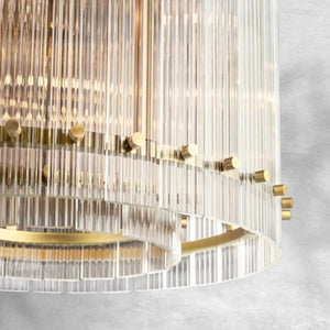 Sienna Marcus Glass Round Chandelier 22", steel - view 4