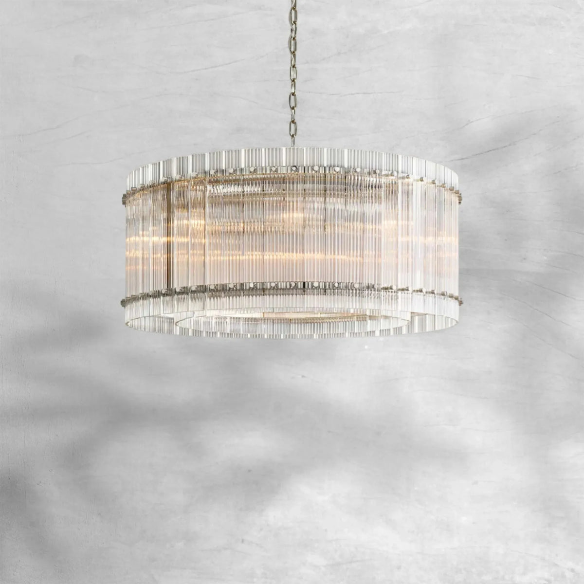 Sienna Marcus Glass Round Chandelier 37", steel - view 4