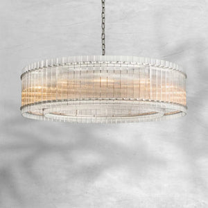 Sienna Marcus Glass Round Chandelier 60", steel - view 4