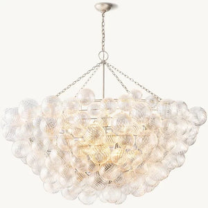Tammy Round Glass Ball Chandelier 66" - view 2