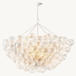 Tammy Round Glass Ball Chandelier 66" - view 3
