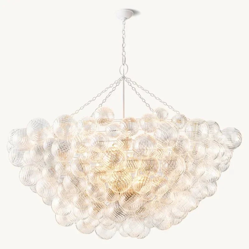 Tammy Round Glass Ball Chandelier 66" - view 3