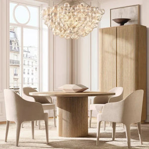 Tammy Round Glass Ball Chandelier 66" - view 4