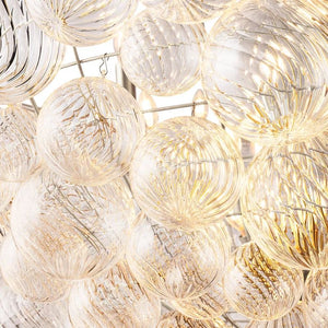 Tammy Round Glass Ball Chandelier 66" - view 5