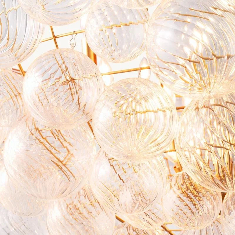 Tammy Round Glass Ball Chandelier 66" - view 6