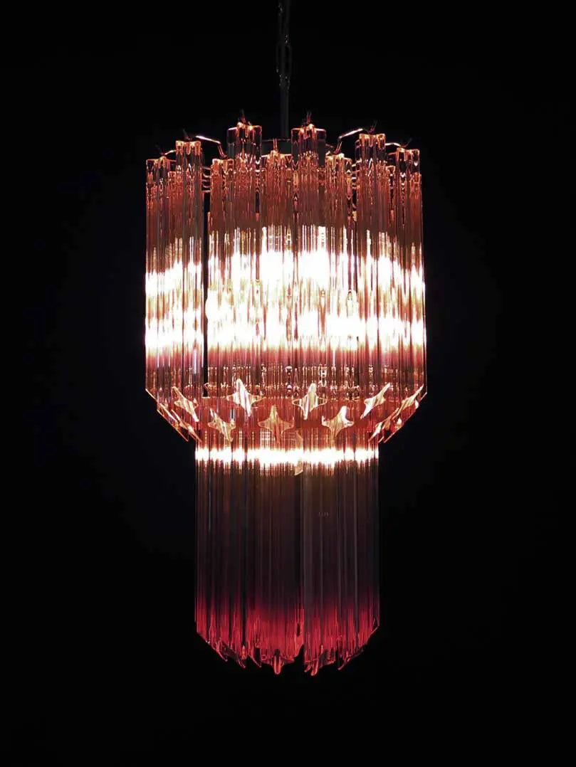 Virelia Faceted Prism Chandelier 46 Prisms - Pink - view 5