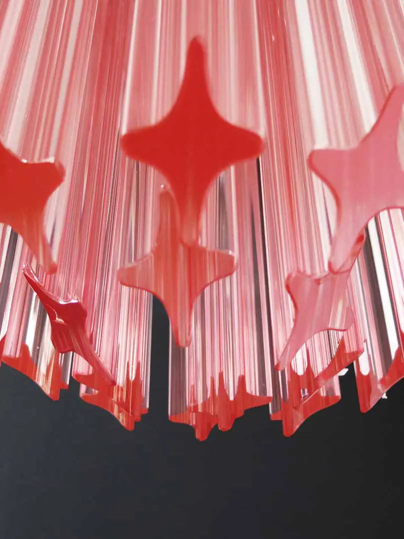 Virelia Faceted Prism Chandelier 46 Prisms - Pink - view 6