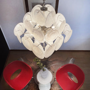 Virelia Glass Disc Chandelier 36 White Discs - view 12