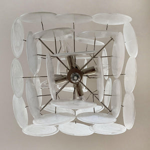 Virelia Glass Disc Chandelier 36 White Discs - view 22
