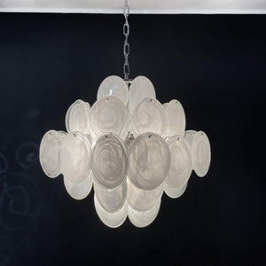 Virelia Glass Disc Chandelier 36 White Discs - view 25