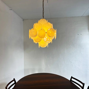 Virelia Glass Disc Chandelier 36 White Discs - view 6