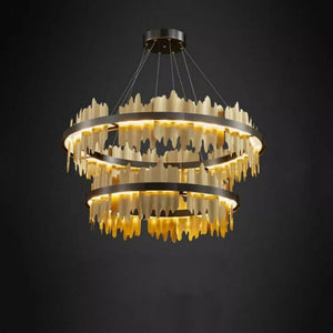 Wave 2-Tier Modern Round Chandelier, two-tier - view 4