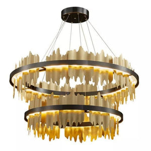 Wave 2-Tier Modern Round Chandelier, two-tier - view 7