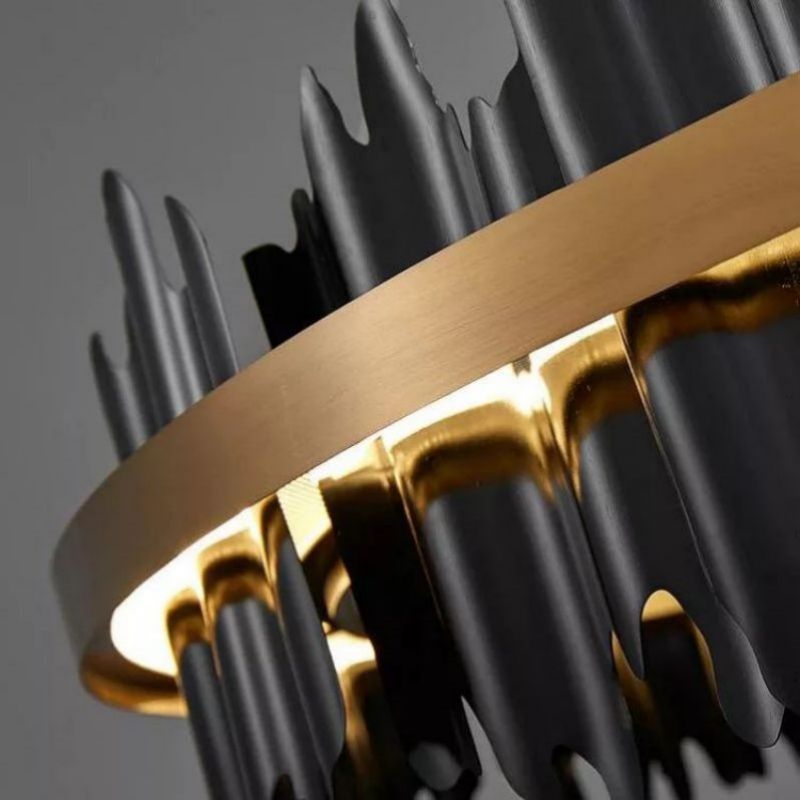 Wave Modern Sculpture Round Chandelier - view 7