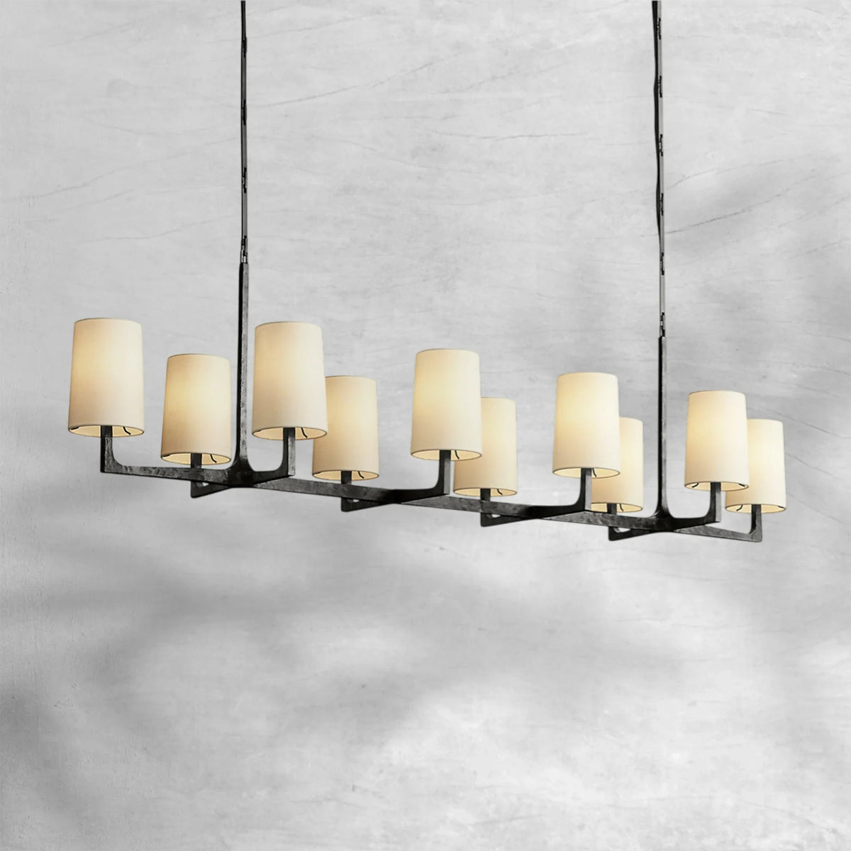 Wryte Linear Chandelier 54"L 72"L - view 11