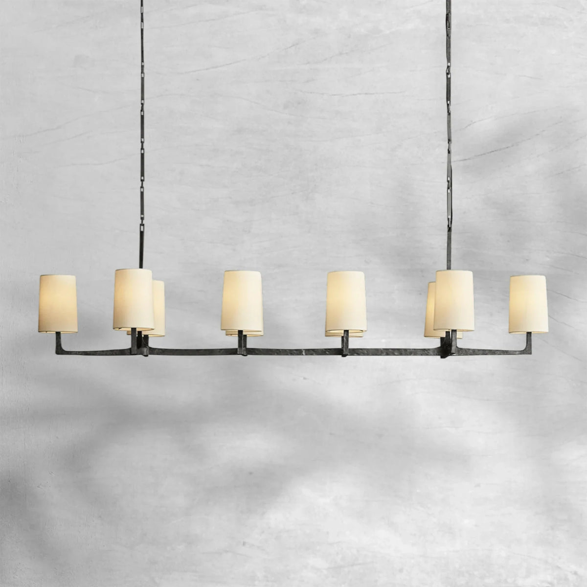 Wryte Linear Chandelier 54"L 72"L - view 9