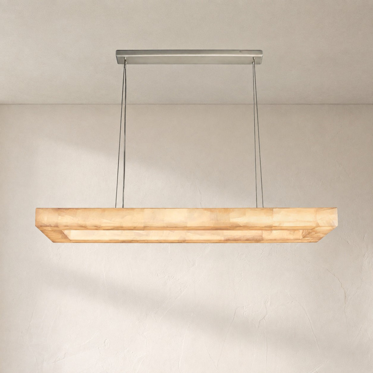 Riora Rectangular Calcite Chandelier 54"72"