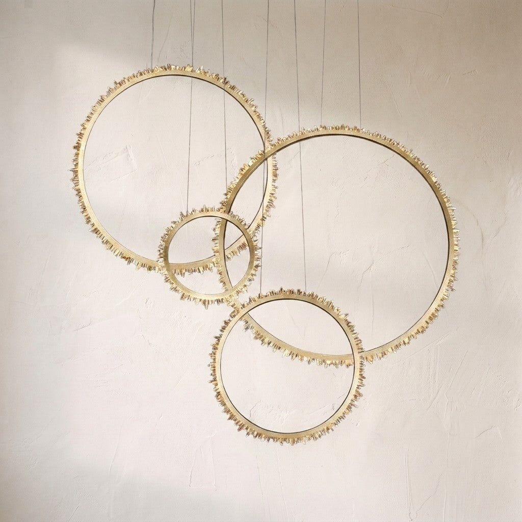 Rock Crystal Ring Chandelier