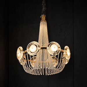 Rococo Dream Modern Sculptural Ring Chandelier - main