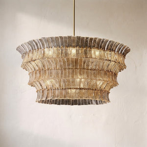 Romaino Smoke Glass Round Chandelier - view 3