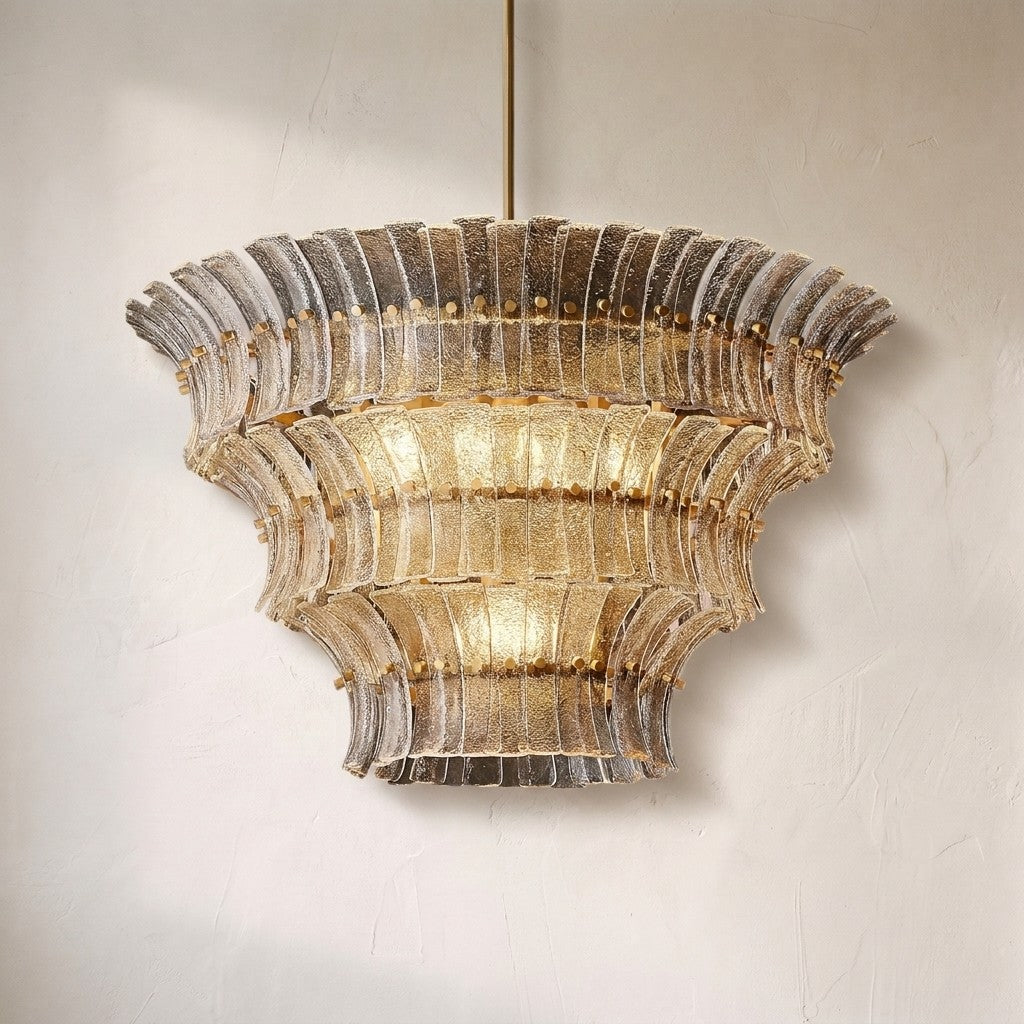 Romaino Smoke Glass Round Chandelier - view 2