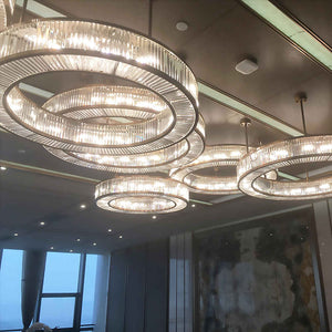 Round ceiling crystal chandelier, K9 crystal