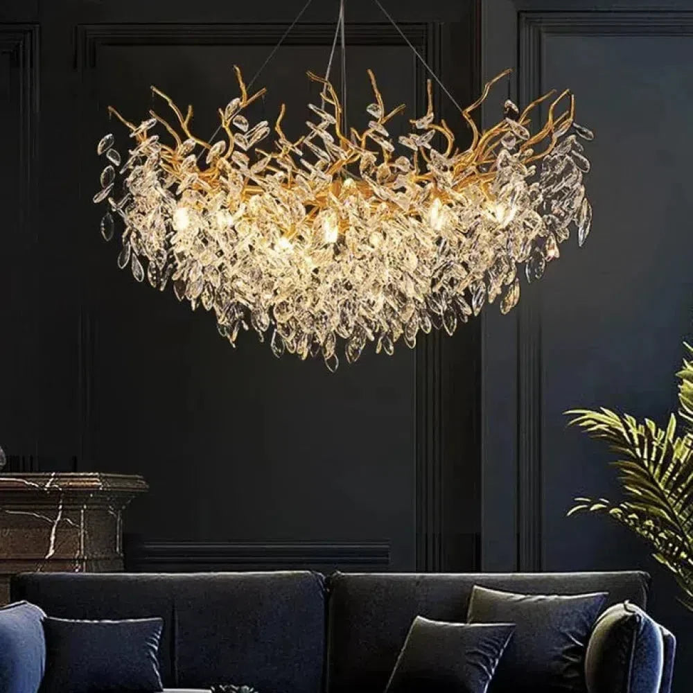 Renata Polyhedral Crystal Branch Chandelier - view 2