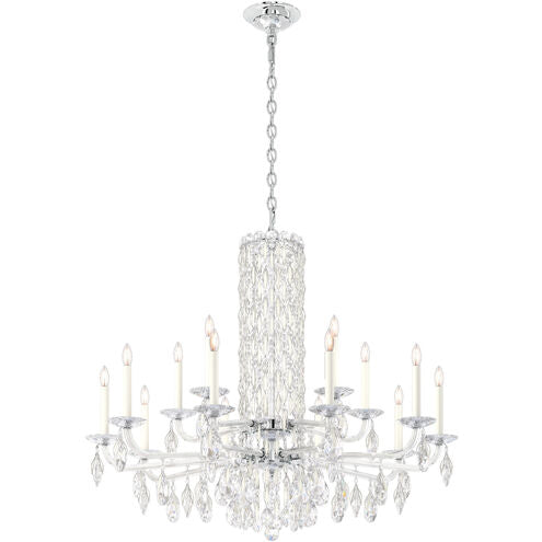 Siena Short Column Crystal Chandelier 41" - view 2