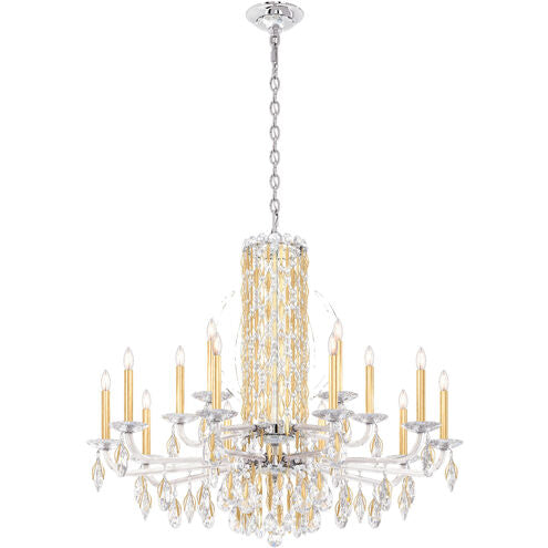 Siena Short Column Crystal Chandelier 41" - view 4