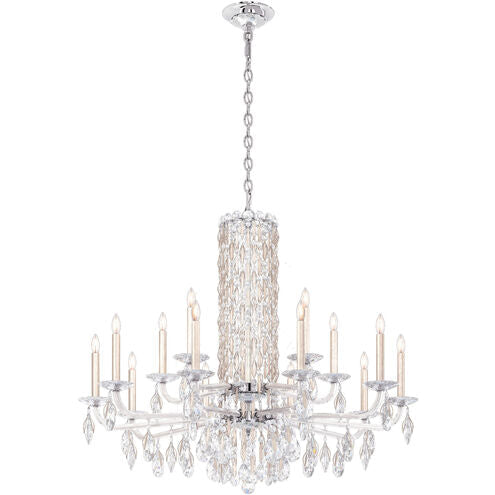 Siena Short Column Crystal Chandelier 41" - view 8