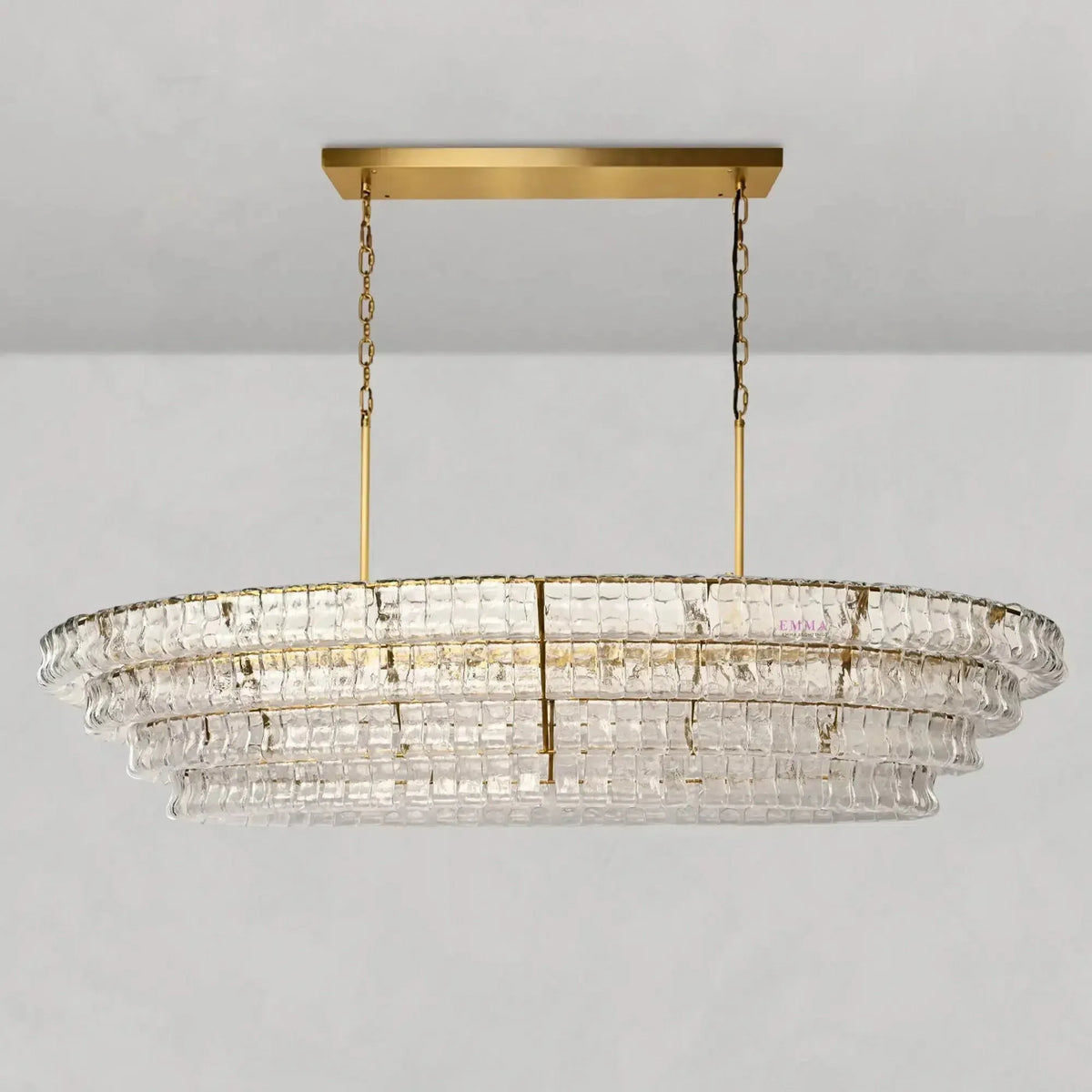 Ghiaccio Oval Chandelier 54''65'' - view 13