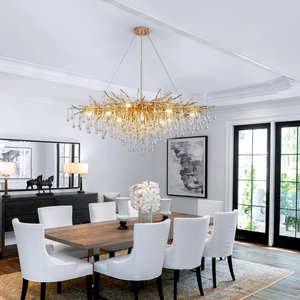 Stunning Tree Branch Crystal Chandelier with Clear Teardrop-shaped for Living/Dining Room - view 4