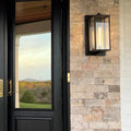 Bauros Outdoor Square Lantern Wall Sconce 18"