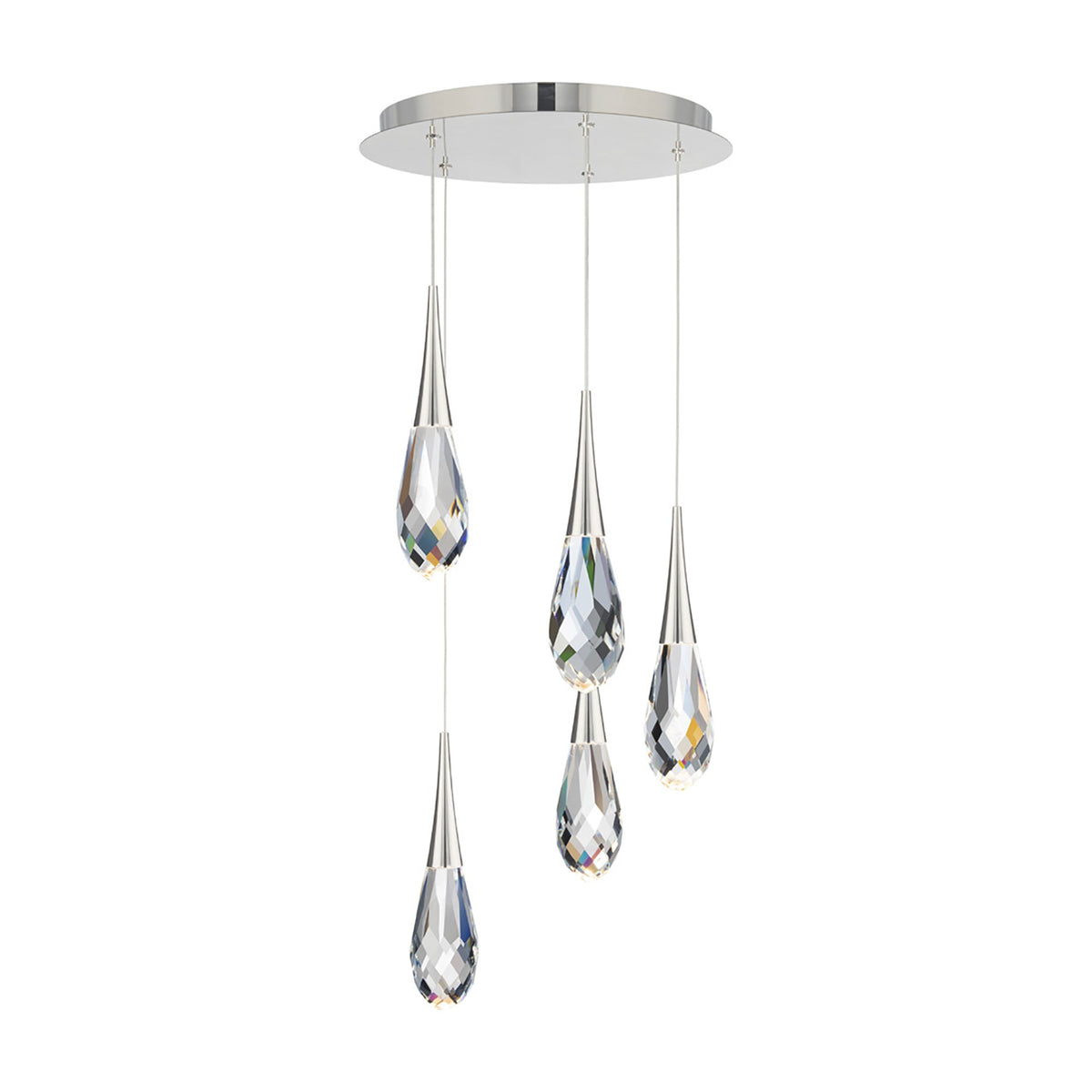 Hibiscus LED Multi Light Pendant Light in Detail.