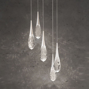 Hibiscus LED Multi Light Pendant Light in Detail.