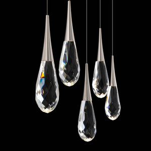 Hibiscus Linear LED Multi Pendant Light in Detail.