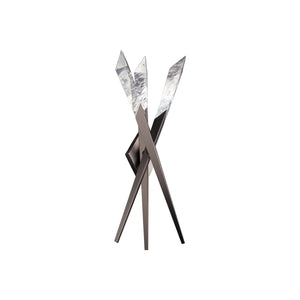 Solitude 3-Light LED Wall Light in Antique Nickel.