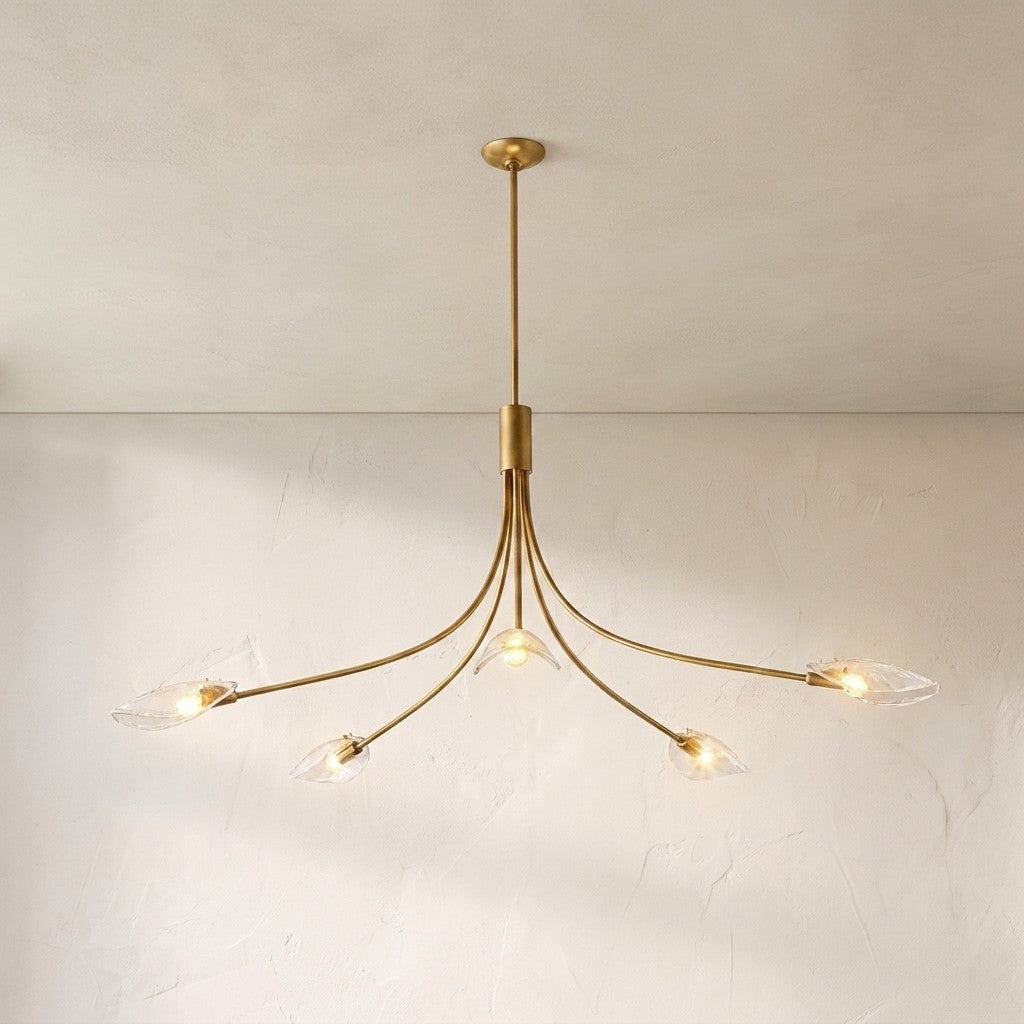 Shesara Clear Glass Round Chandelier
