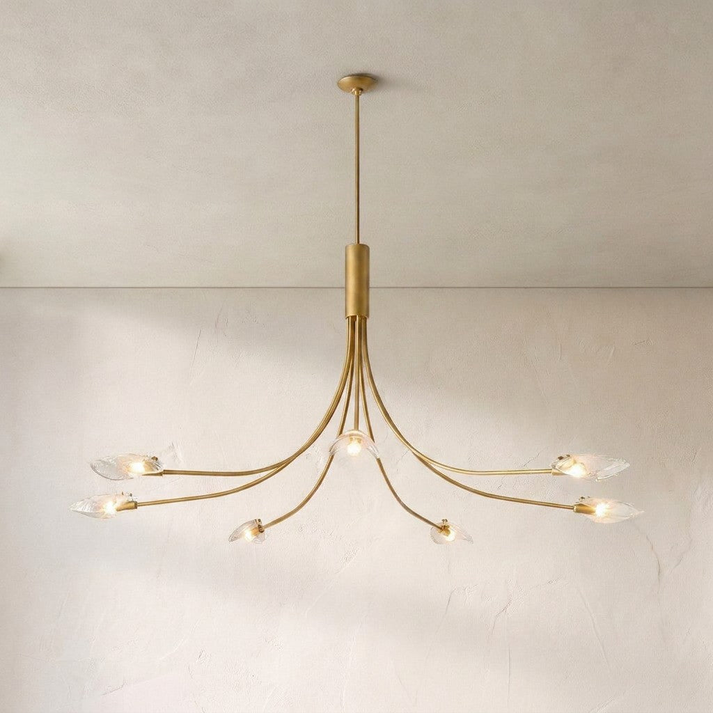 Shesara Clear Glass Round Chandelier