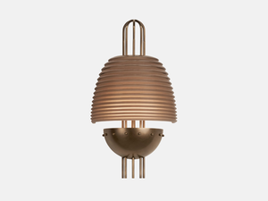 SIGNAL X SCONCE H13.25" x W7.5" x D4.25", brass wall sconce - view 2