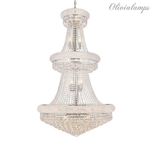 Luxury French Empire Chandelier for Villa Hall Ceiling Three-layers Crystal Light for Hotel Lobby - view 15